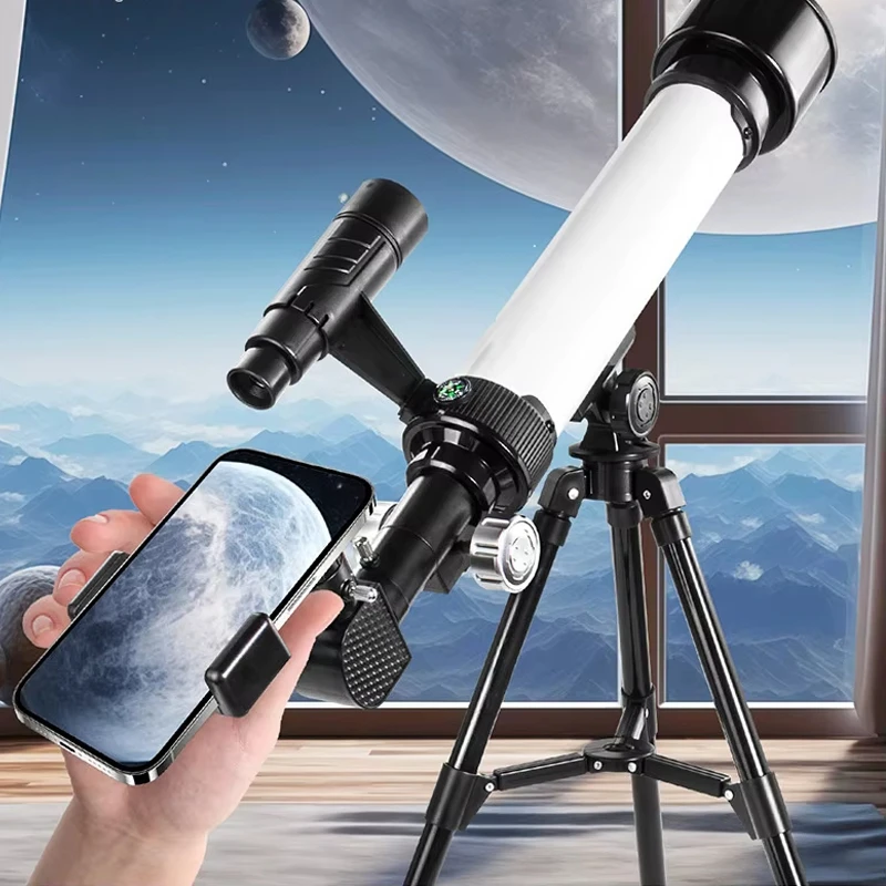 Astronomy Telescope for Adults and Kids Upgraded 60mm Aperture 500mm AZ Mount Refracting Telescope with Tripod, Phone Adapter